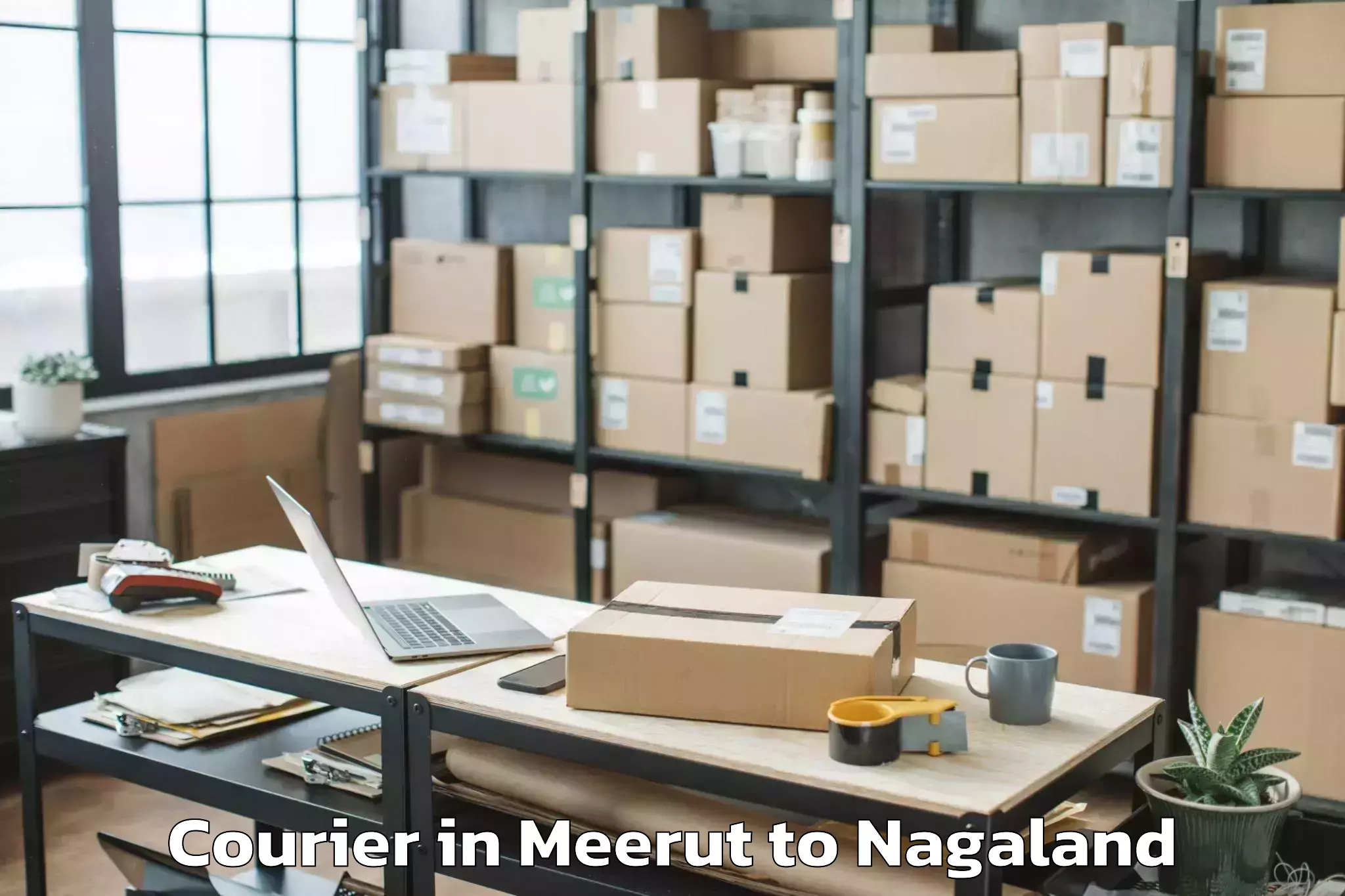 Leading Meerut to Ongpangkong Courier Provider